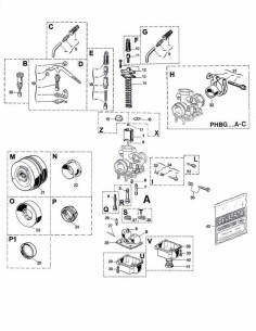 Carburateur DELL ORTO PHBG DS Ø21mm 2