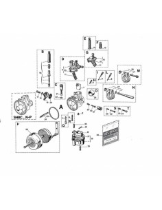 Carburateur DELL ORTO SHBC Ø19mm - avec starter à câble 2