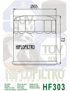 Filtre à huile HIFLOFILTRO Racing - HF303RC 2