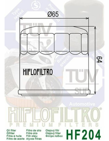Filtre à huile HIFLOFILTRO - HF204