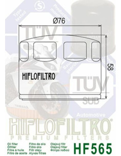 Filtre à huile HIFLOFILTRO - HF565 2