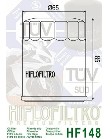 Filtre à huile HIFLOFILTRO - HF148