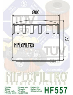 Filtre à huile HIFLOFILTRO - HF557 2