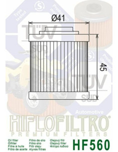 Filtre à huile HIFLOFILTRO - HF560 CAN-AM 2