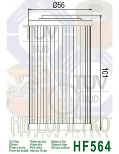 Filtre à huile HIFLOFILTRO - HF564 2
