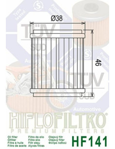 Filtre à huile HIFLOFILTRO - HF141 2