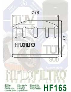 Filtre à huile HIFLOFILTRO - HF165 BMW F800 2