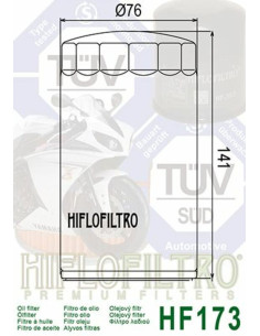 Filtre à huile HIFLOFILTRO Chrome - HF173C 2