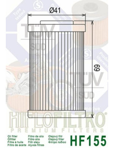 Filtre à huile HIFLOFILTRO - HF155 2