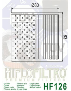 Filtre à huile HIFLOFILTRO - HF126 2