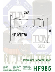Filtre à huile HIFLOFILTRO - HF985 2