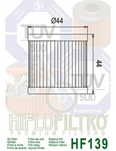 Filtre à huile HIFLOFILTRO - HF139 2