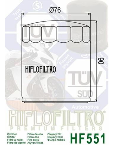 Filtre à huile HIFLOFILTRO - HF540