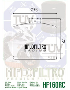 Filtre à huile HIFLOFILTRO Racing - HF160RC 2