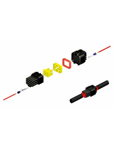 Jeu de connectiques 6 voies Série 090 FRKW BIHR type origine - 5 jeux complets 2