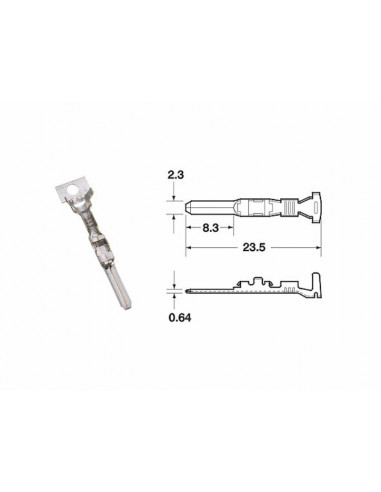 Cosse femelle série 090 SMTO BIHR Ø0,85mm²/1,25mm² - 50pcs