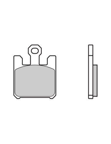 Plaquettes de frein BREMBO type 07SU26 SR métal fritté - sport