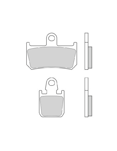 Plaquettes de frein BREMBO type 07YA46 SR métal fritté - sport