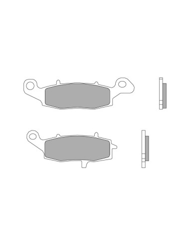 Plaquettes de frein BREMBO route/sport métal fritté - 07KA19SR