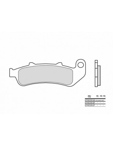 Plaquettes de frein BREMBO route carbone céramique - 07HO3907