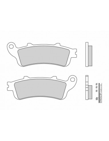 Plaquettes de frein BREMBO route métal fritté - 07HO52SP