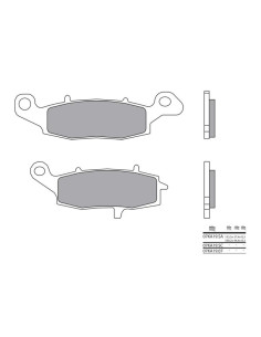 Plaquettes de frein BREMBO route métal fritté - 07KA19LA