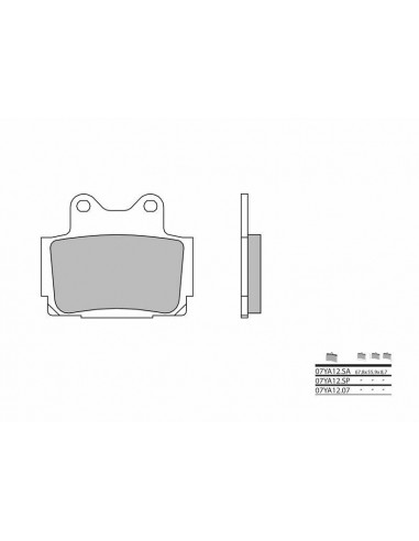 Plaquettes de frein BREMBO route carbone céramique - 07YA1207