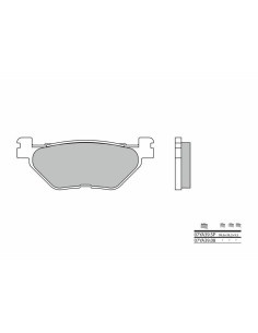 Plaquettes de frein BREMBO route métal fritté - 07YA39SP