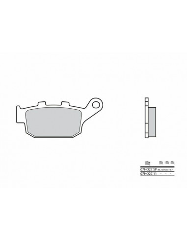 Plaquettes de frein BREMBO route carbone céramique - 07HO2711