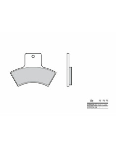 Plaquettes de frein BREMBO Off-Road métal fritté - 07PO04SD