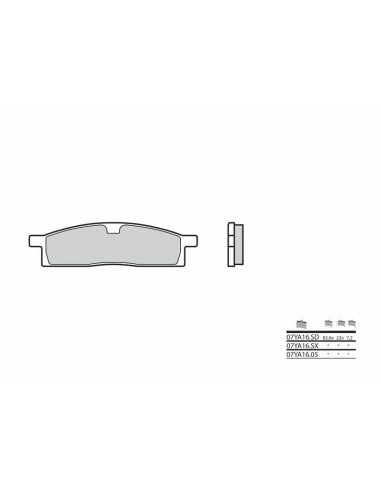 Plaquettes de frein BREMBO Off-Road métal fritté - 07YA16SD