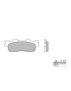Plaquettes de frein BREMBO Scooter carbone céramique - 07085CC