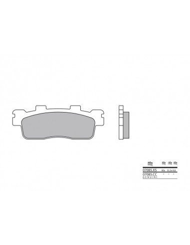 Plaquettes de frein BREMBO Scooter carbone céramique - 07085CC