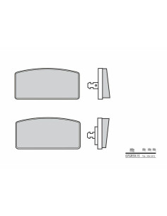 Plaquettes de frein BREMBO route carbone céramique - 07GR5915