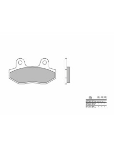 Plaquettes de frein BREMBO route métal fritté - 07GR12SP