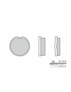 Plaquettes de frein BREMBO route carbone céramique - 07KA0328