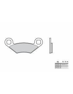 Plaquettes de frein BREMBO Off-Road métal fritté - 07PO01SX