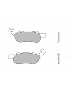 Plaquettes de frein BREMBO route métal fritté - 07HD07SP 2