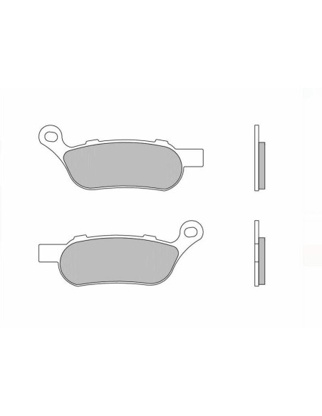 Plaquettes de frein BREMBO route métal fritté - 07HD07SP