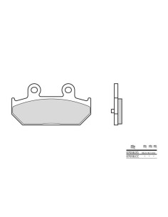 Plaquettes de frein BREMBO Scooter métal fritté - 07058XS