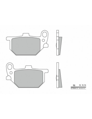 Plaquettes de frein BREMBO route carbone céramique - 07YA0413