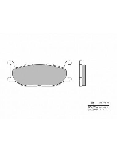 Plaquettes de frein BREMBO route métal fritté - 07YA27SA