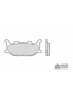 Plaquettes de frein BREMBO Scooter métal fritté - 07042XS