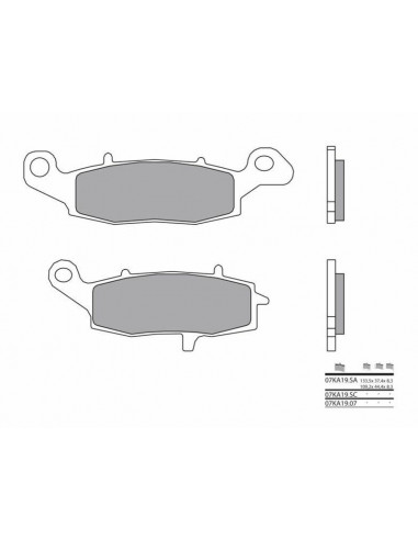 Plaquettes de frein BREMBO route carbone céramique - 07KA1907