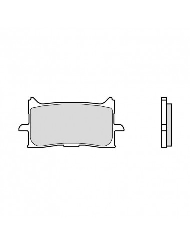 Plaquettes de frein BREMBO route métal fritté - 07HO62LA