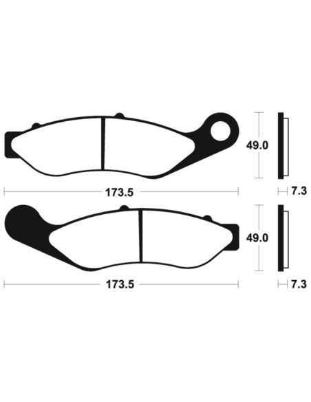 Plaquettes de frein TECNIUM Performance métal fritté - MF422