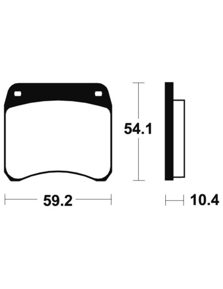 Plaquettes de frein TECNIUM route organique - MA23