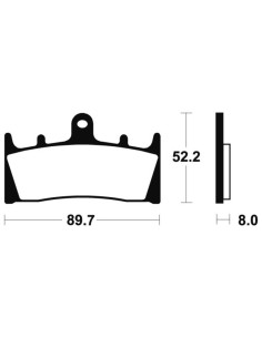 Plaquettes de frein TECNIUM Racing métal fritté carbone - MCR186 2