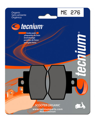 Plaquettes de frein TECNIUM Scooter organique - ME276