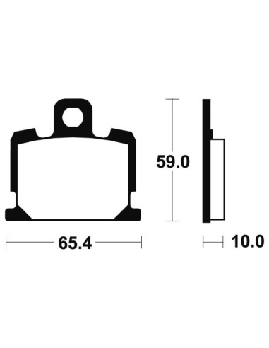 Plaquettes de frein TECNIUM route organique - MA47